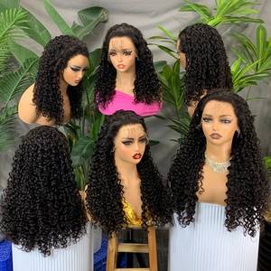 Peluca de Cabello Humano con Frente de Encaje 13x4, Densidad 300%, Encaje HD, Ondas Profundas, de 18 a 28 Pulgadas, para Mujer - Product Image 1