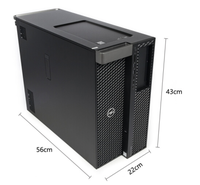 Ordinateur de bureau tour Precision T7920 avec processeur Intel Xeon Scalable, 128 Go de RAM, 4 To de stockage, carte graphique P2000, serveur, station de travail, 1400 W