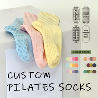 Chaussettes de yoga personnalisées de haute qualité avec semelle antidérapante en coton doux pour le sport et le Pilates