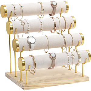 Nuevo Exhibidor de Pulseras de Metal de 4 Niveles, Soporte para Pulseras, Exhibidor de Bandas para el Cabello, Organizador de Joyas, Accesorios de Exhibición, Venta al por Mayor - Product Image 1