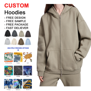 Hot Sell Heavyweight Cotton Solid Lined Hoodie for Men with Custom Logo Embossing 3D Embroidery & Screen Print Custom Hoodie