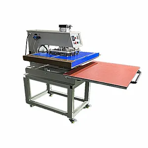 Machine de presse à chaud de t-shirt par sublimation multicolore à glissière pneumatique 80x100 grand format