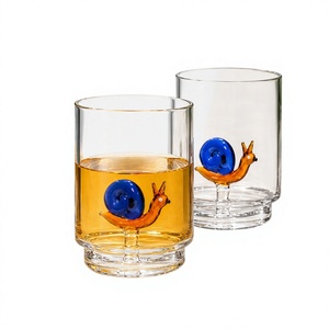 Verre à whisky ou jus en borosilicate fait main avec logo personnalisé, 300 ml – Design moderne isolé pour cadeaux d'entreprise promotionnels - Product Image 2
