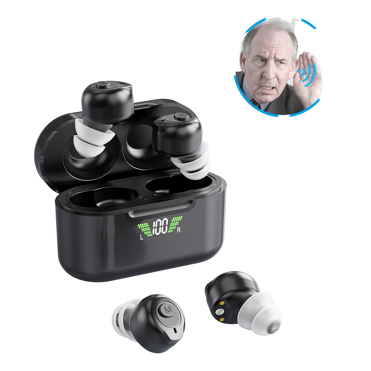 hearing aid cic rechargeable