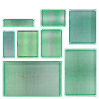 Scheda Circuito Stampato PCB a Doppia Faccia con Spray di Stagno, Olio Verde, Fibra di Vetro, Scheda Universale