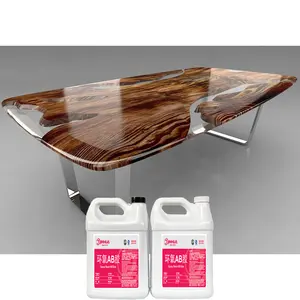 Vloeistof Twee Onderdelen Lijmen Clear Transparante Epoxyhars Ab Lijm Voor Woodtable Art Hars Tafel Casting