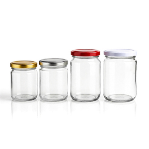 <span class=keywords><strong>Pot</strong></span> en verre rond <span class=keywords><strong>de</strong></span> haute qualité pour <span class=keywords><strong>confiture</strong></span>, miel, cornichons, mayonnaise, huile <span class=keywords><strong>de</strong></span> coco, récipient <span class=keywords><strong>de</strong></span> stockage alimentaire en verre avec couvercle - Product Image 2