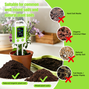 6 1 डिजिटल मिट्टी के टीस्टर पीएच नमी प्रकाश तापमान प्रजनन क्षमता मीटर एलसीडी पौधों की खेती के लिए मिट्टी परीक्षण मीटर - Product Image 6