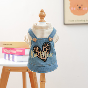 Pet <b>clothes</b> for autumn and winter, small dogs and puppies, happy dogs and <b>cats</b>, warm and comfortable clothing, leopard print - Product Image 4