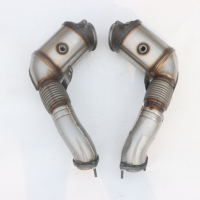Tuyaux d'échappement de convertisseur catalytique d'échappement de voiture pour BMW 750 F02 X5 X6 E70 E71 E72 F10 N63