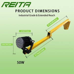 <strong>LEDLIGHTING</strong> WHOLESALE for Certified LED Batten Loading Dock Lights 60w Swing Single Folding Arm 5000K 360&deg;degree Adjustable - Product Image 3