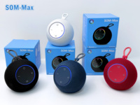 Speaker Nirkabel Bluetooth Speaker Lucu Desktop Luar Ruangan Home Theater Sisipkan Kartu Mini Bulat FM/BT/TWS/USB