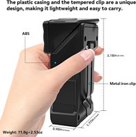 Senter LED Mini 800 Lumens Isi Ulang dengan Klip dan Desain Magnetik, Lampu Darurat EDC Portabel, Tahan Air IPX4, 7 Mode