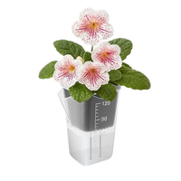 Pots de pépinière auto-arrosants en plastique translucide, mini-jardinières pour semis et fleurs avec trous de drainage, fournitures de jardin écologiques
