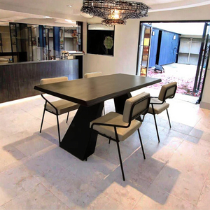 Mesa de Comedor Personalizada de Madera Maciza de Estilo Nórdico Vintage, Muebles Modernos y Contemporáneos para Hoteles, Villas, Patios y Salas de Reuniones - Product Image 3