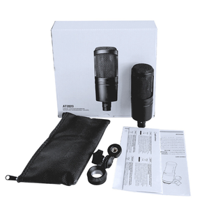 Microphone de studio à condensateur cardioïde <span class=keywords><strong>AT2020</strong></span>, vente chaude, microphone filaire en métal pour projets à domicile avec connecteur XLR - Product Image 6