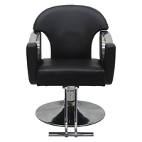 Chaise de coiffure hautement respirante avec dossier, équipement de coiffure adapté aux salons de coiffure et aux salons de beauté