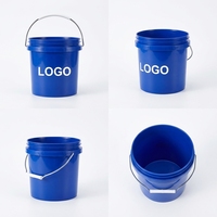 Cubo de Plástico PP de Grado Alimenticio de 500ML/1 Litro con Asa Metálica, Hermético, OEM y ODM, Mini Cubos de Plástico con Tapa a Prueba de Manipulación