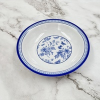 Assiette à salade profonde incassable et sans BPA, décorée sur mesure, avec rebord, en plastique écologique – Meilleures ventes