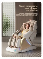 Sillón de Masaje Plegable Portátil de Lujo con Doble Núcleo, Compresión Caliente, Manipulador 4D, Control por Voz Inteligente, Venta al por Mayor, Masajeador de Espalda Inteligente