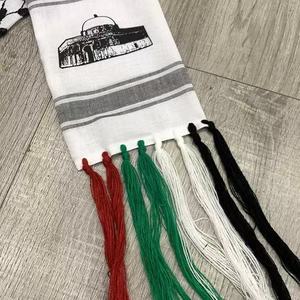 Bufanda con Bandera de Palestina, Jacquard, 16*150cm, 60g, Chal con Bandera Nacional para <span class=keywords><strong>Musulmanes</strong></span>, Listo para Enviar para el Día Nacional de Primavera - Product Image 3