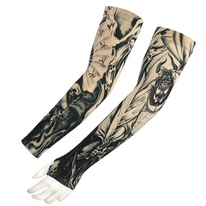 Nuevas Mangas Protectoras de Brazo Estilo Seamless con Estampado de Tatuaje para Ciclismo y Actividades al Aire Libre, Protección Solar, para Hombre y Mujer, de Nylon/Cachemira - Product Image 5
