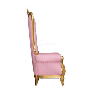 China High Back Event Holz polsters toff <span class=keywords><strong>Pink</strong></span> Throne <span class=keywords><strong>Chair</strong></span> - Product Image 3