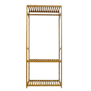 Multifunctional <b>Clothes</b> <b>Rack</b>, Panel Bedroom <b>Clothes</b> <b>Rack</b>, European Style <b>Clothes</b> Hanger, Floor Standing Bamboo <b>Clothes</b> <b>Rack</b> - Product Image 1