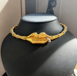 Collana da Donna Trendy Placcata <span class=keywords><strong>Oro</strong></span> 18K di Alta Qualità, Impermeabile e Inossidabile, per il Commercio all'Ingrosso - Product Image 1