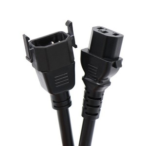 Iec320 C13 To C14 Power Cord With Locking Mechanism For Server Pdu Extension Copper Wire - Product Image 1