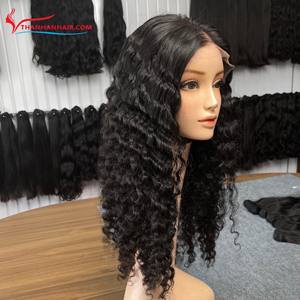 Best Selling Curly Human Raw Vietnamese Hair Lace Closure Front <b>Wig</b> Wholesale Glueless Full HD Lace <b>Wigs</b> <b>for</b> <b>Black</b> <b>Woman</b> - Product Image 1