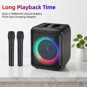 Haut-parleur sans fil puissant S803 160W avec deux microphones sans fil et batterie longue durée 8000mAh pour les marchés nocturnes et les stands <span class=keywords><strong>de</strong></span> commerçants - Product Image 1