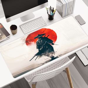 Tapis de souris de jeu Samurai personnalisé, design cool, taille XL, grand tapis de souris de jeu, tapis de bureau pour ordinateur portable, clavier, bureau, maison - Product Image 1