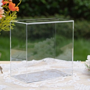 Scatola per carte in acrilico trasparente, scatola per matrimonio, spessa - Product Image 1