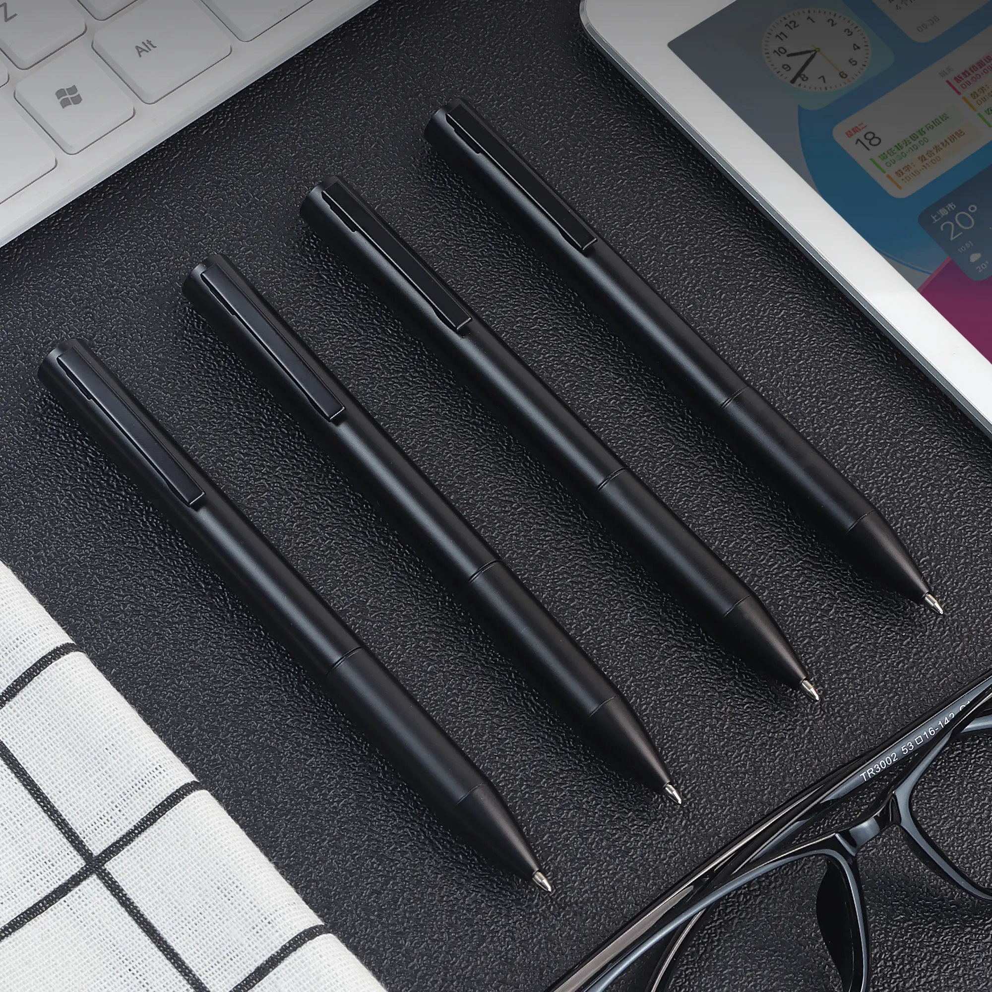 Personalized high end quality custom ballpen logo metal roller ballpoint pens for women and men