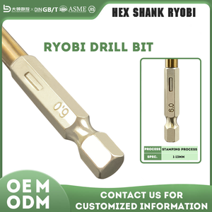 <span class=keywords><strong>Foret</strong></span> en acier rapide entièrement rectifié, finition ambre, changement rapide, tige hexagonale <span class=keywords><strong>pour</strong></span> perçage de métaux <span class=keywords><strong>Ryobi</strong></span> - Product Image 6