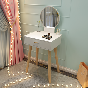Ensemble de <span class=keywords><strong>Commode</strong></span> Scandinave Moderne de Luxe pour Chambre à Coucher avec Miroir Lumineux, <span class=keywords><strong>Tiroir</strong></span>, Mobilier de Coiffure Design pour Petit Appartement, Maquillage, Abordable - Product Image 5