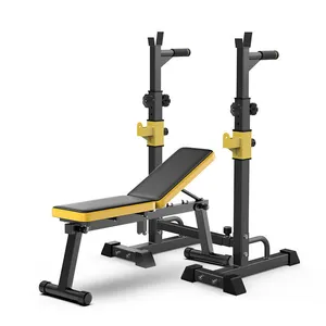Groothandel bench klem druk-Gym Exercise Equipment Indoor Strength Training Squat Bench Press Multifunctional Board Clamp Power Rack