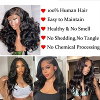 Wig Rambut Asli Ombre 1B/4 Cokelat, Keriting Longgar, Kepadatan Tinggi 250%, Lace Front Wig 13x4 HD Transparan untuk Wanita