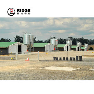 Estructura de acero prefabricada Diseño de granja avícola de almacén agrícola con contenedores de almacenamiento y cobertizo de control - Product Image 2