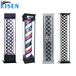 Venta caliente peluquería pared colgante giratorio Led peluquero giro poste de luz moda para muebles de peluquería con logotipo personalizado - Product Image 6