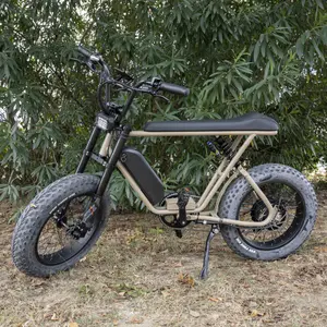 Vélo électrique à suspension complète Mario 2024 avec moteur Mac 1000w vitesse maximale 55 Km/h