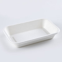 Boîte à lunch en papier de bagasse de canne à sucre jetable biodégradable de 680ml avec insert en bambou maintenant disponible sur le marché des Émirats arabes unis