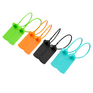 Sceaux de sécurité inviolables en plastique ZL-200 non réglables à verrouillage automatique avec fermoir, diamètre 2 mm, pour vêtements, bagages, chaussures - Product Image 1