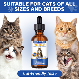 Worafy Marque Privée 60ml Complément de <span class=keywords><strong>Taurine</strong></span> et Acides Aminés Essentiels pour Chats – Soutien Quotidien à la Vitalité – Gouttes Liquides de <span class=keywords><strong>Taurine</strong></span> pour Chats - Product Image 6
