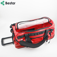 Sac à roulettes étanche en PVC 90L Sac à dos souple pour le sauvetage aquatique Lutte contre les incendies Escalade Tour Equipment Bag