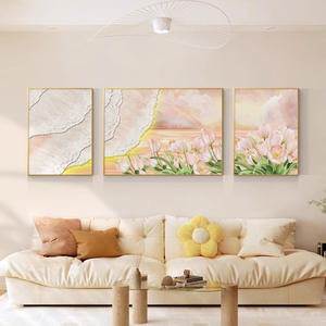 Peintures sur toile de <span class=keywords><strong>fleurs</strong></span> de luxe modernes, écologiques, imprimées en HD, <span class=keywords><strong>triptyque</strong></span> de paysages, <span class=keywords><strong>peinture</strong></span> murale pour la décoration du salon et de la chambre - Product Image 4