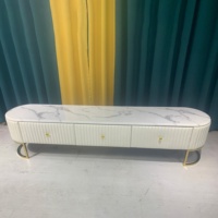 Meuble de télévision personnalisé durable pour la maison, ensemble de meubles de salon, table en bois pour meuble TV, meuble TV moderne