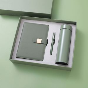 Promo Ensemble Cadeau Luxe Personnalisable pour Entreprises : Carnet A5 en Cuir Noir, Stylo, Mug Isotherme et Clé USB - Product Image 3