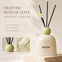 Diffuseur de parfum d'ambiance personnalisé avec bouteille en verre, diffuseur parfumé de luxe pour boutique de cadeaux, décoration de vente au détail, OEM, marque privée